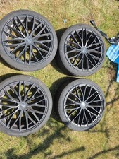 Set of 4 Oz Racing Italia 150 black 17 inch wheels - came off a Suzuki Swift.
