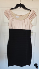 London Times Women's Black/Champagne Dress Size 4, NWT Macy's NEW