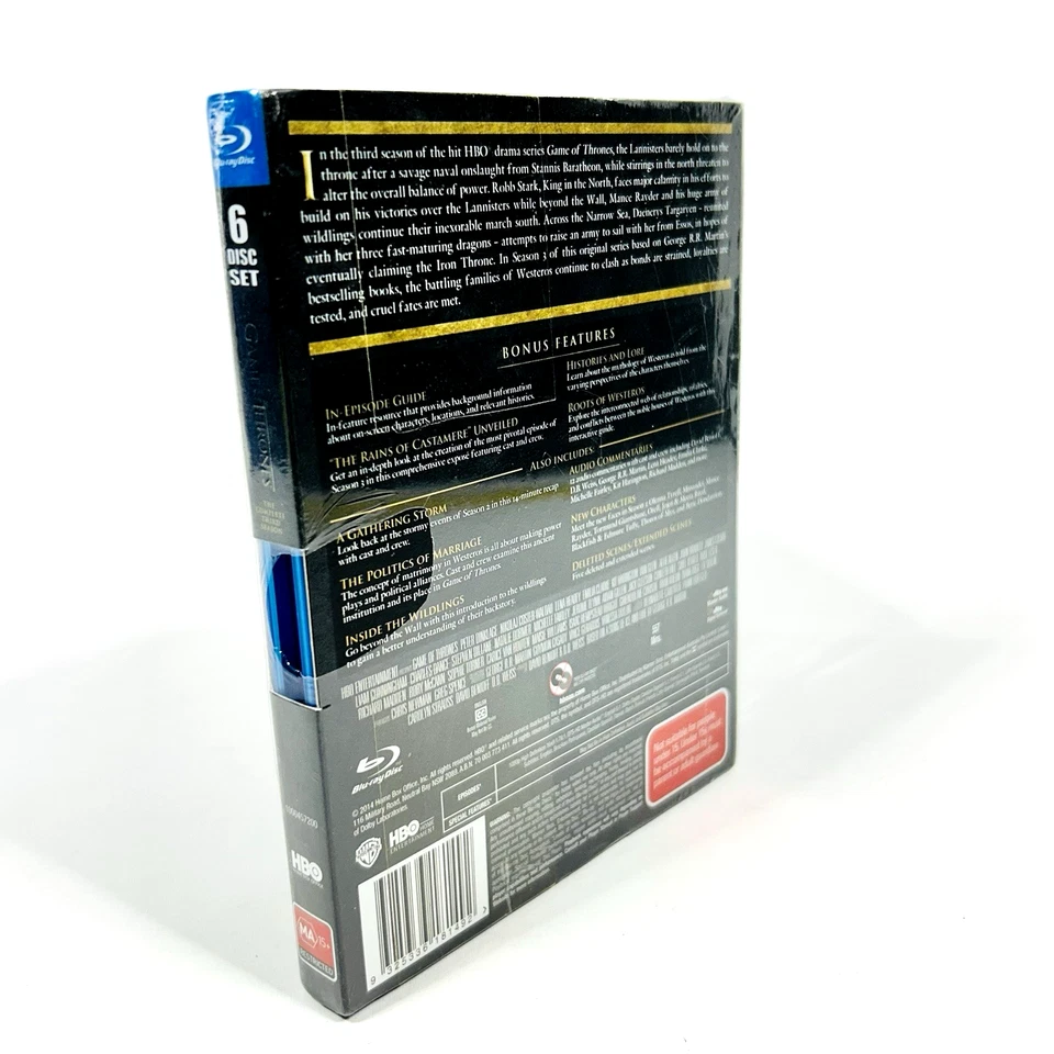 Game of Thrones Blu-ray The Complete Third Season Plus Exclusive Disc Sealed - image 3 of 4