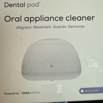 Zima Dental Pod Cleaner - Arctic White - Retainer Cleaner Used 5 Tablets