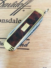 Davidoff Cigar Knife Lacquer Brown #90227 Vintage Discon.