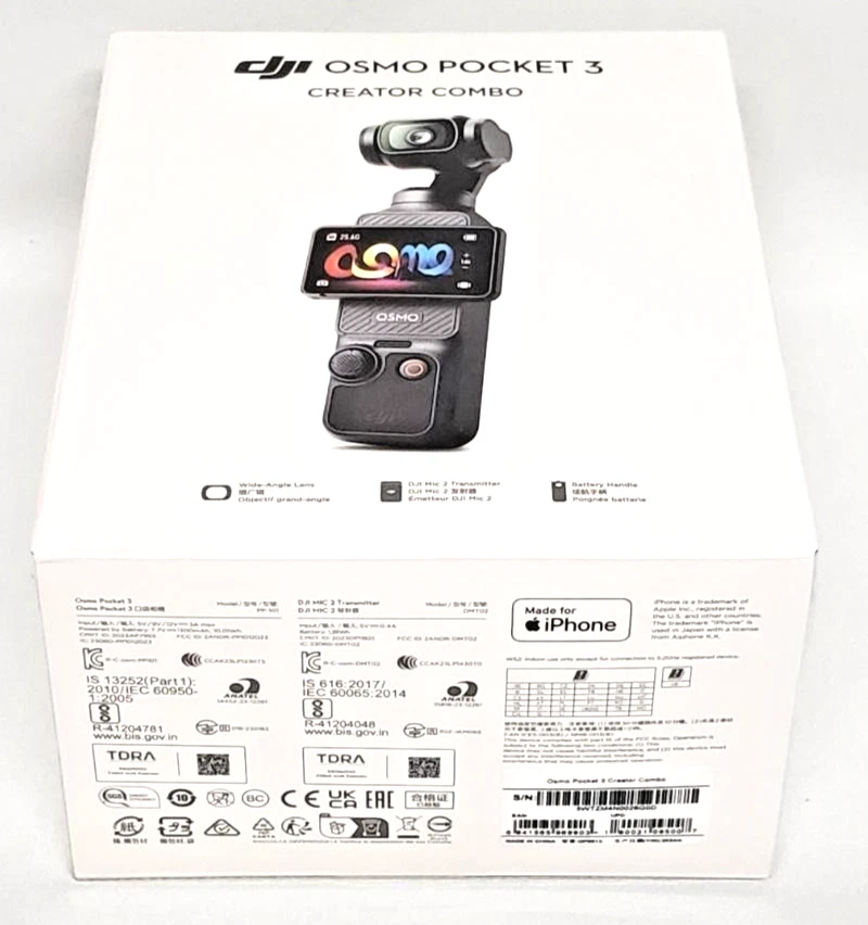 1Day Ship DJI Osmo Pocket 3 Creator Combo 1 Inch CMOS Pocket Gimbal Camera 4K - Image 3 of 4