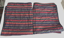 2 RALPH LAUREN Studio Stripes STD SHAMS Red Blue Green Yellow Classic