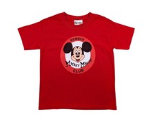 Vintage Disney Mickey Mouse Club Shirt Walt Disney World Kids Youth