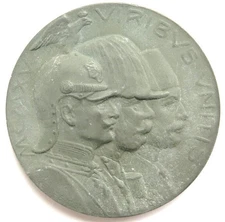 [R3922] Medal 1915, 1. World War, Dreibund, Viribus Unitis, Signed Weinberger