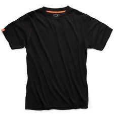 Scruffs Eco Worker Mens Black Classic Short Sleeve Professional T-Shirt