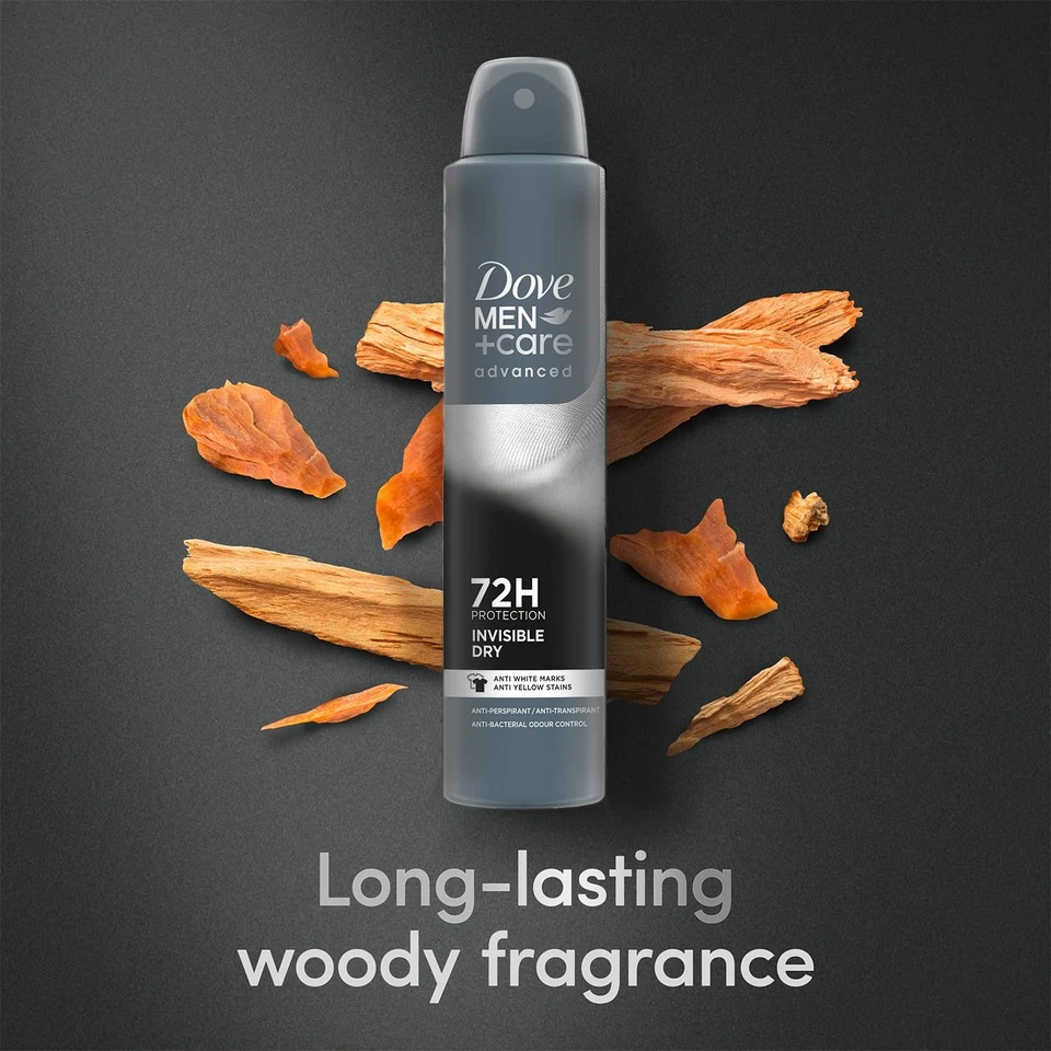 Dove Anti-Perspirant Men+Care Advanced 72H Protection Deodorant, 200ml - Image 3 of 4