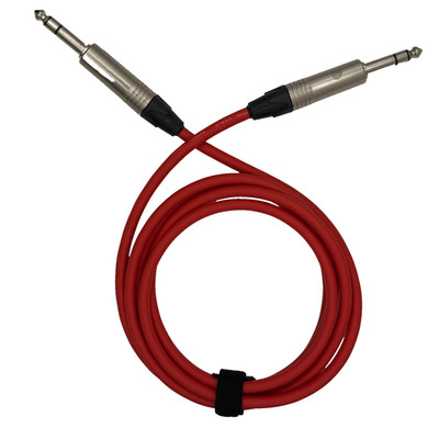 RED MOGAMI TRS CABLE 1.5 FT NEUTRIK  1/4'' CONNECTORS 2549 NP3X PATCH