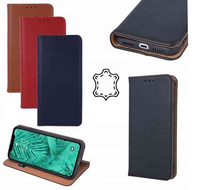 Für SAMSUNG GALAXY A52 5G - SMART PRO ECHT LEDER Handy Tasche Book Case Hülle
