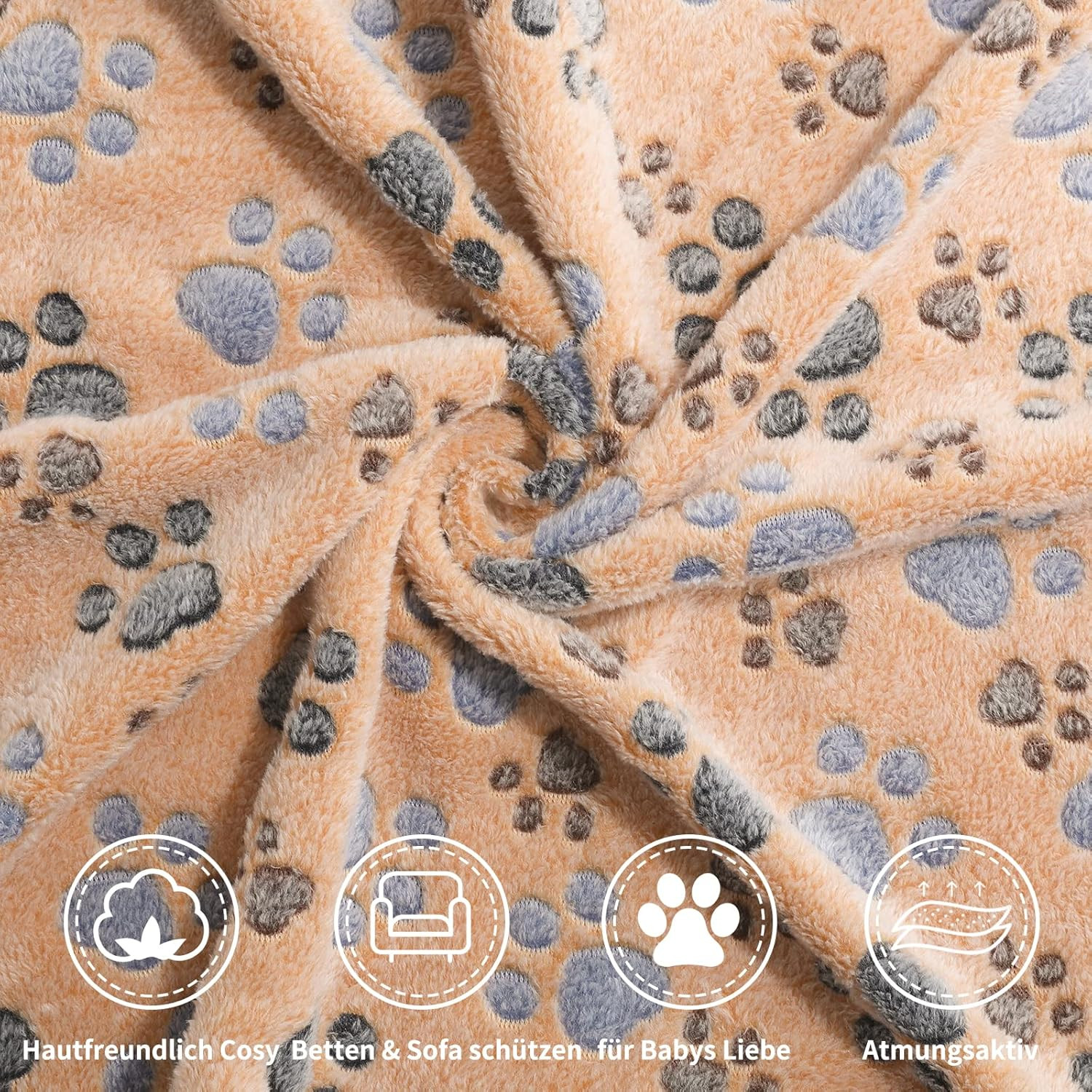 Coperta per Cani e Gatti 3 Pezzi Morbida Lavabile Pile Caldo - Offerta - 3