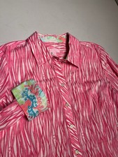 Lilly Pulitzer Top Womens 12 Fish Coral Flip ...