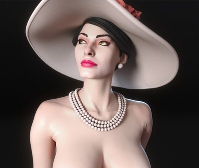 Sophia Loren 1/24 Scale 75mm Resin Figure Unpainted Unassembled Model Kit