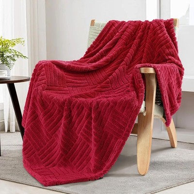  Jacquard Pattern/Waffle Weave for All Season/Warm and Fluffy Blankets - GG Home