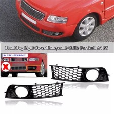 2x Für Audi A4 B6 Waben Gitter Lüftungsgitter Stoßstange Grill-Nebelscheinwerfer