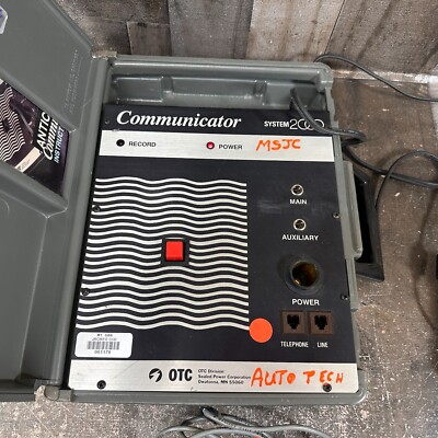 OTC System 2000 Communicator Anticipator System  w/ Instruction Manual - As-IS