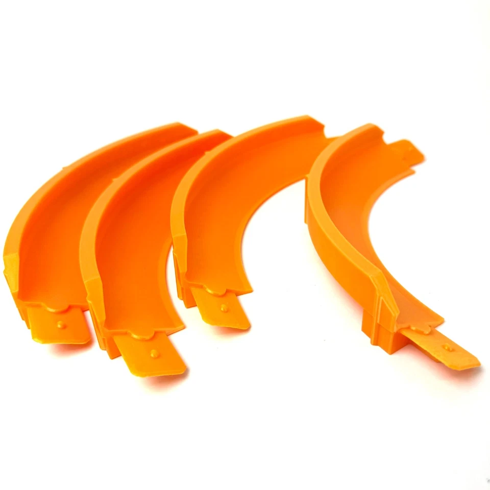 Banco alto 90 grados compatible con Hot Wheels gira naranja (paquete de 4) Foto 3 de 4