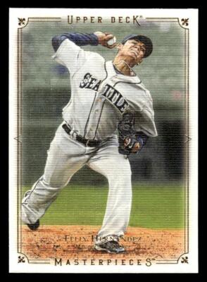2008 Upper Deck Masterpieces #82 Felix Hernandez Card Seattle Mariners