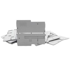 Lot of 40 Phoenix Contact 3244575 End Cover, Gray, 33.8mm L x 2.2mm W x 74.4mm H