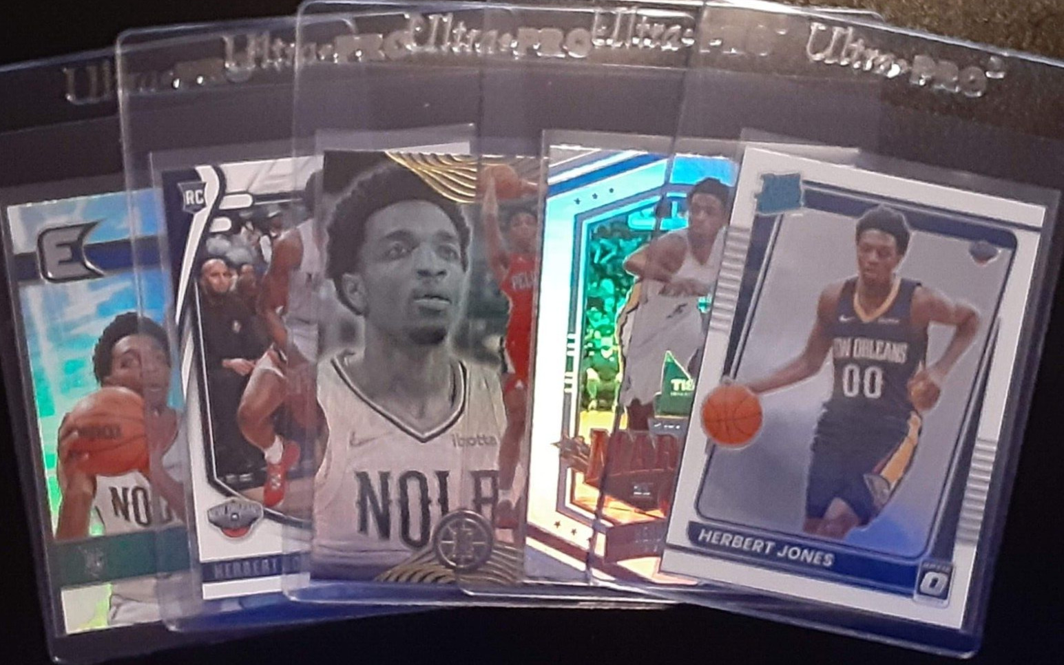 2021-22 Herbert Jones Rookie RC Lot x5 Optic #157 Illusions #183 Marquee #343