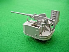 Single 40mm Bofors Gun in 1/48th Scale. Model Boat Fittings.