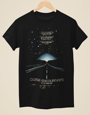 T-Shirt Close Encounters of the Third Kind - Filmposter inspiriert von Unisex schwarz