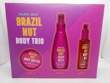 Trader Joe's Brazil Nut Trio Body Butter Body Mist Body Oil NEW