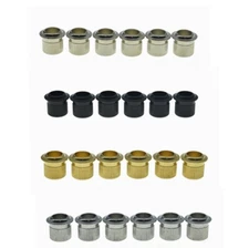 Premium Brass Vintage Guitar Tuner Bushings 1/4" Vintage Tuning Keys Ferrules