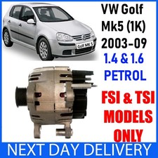 VW GOLF MK5 1K 1.4 & 1.6 PETROL TSI FSI 2003-2009 NEW 110A ALTERNATOR