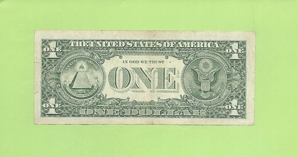 1988A $1 WEB FED PRESS  F 9042 3394 U ....  FRONT PLATE-9, BACK-4 - Image 2 of 2