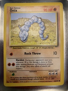 Onix 1995 Pokemon Good Condition 102 Ebay