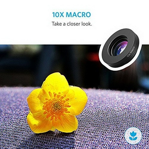 3 in 1 Fish eye Wide Angle Macro Clip On Camera Lens Zoom For iPhone 7 8 X XR XS - Afbeelding 6 van 8