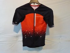 Louis Garneau Tri Course M-2 Trialon Jersey Men's XL Black/Flame Ret 175