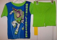 Toy Story Buzz Lightyear Short 2 Piece Pajama PJ Set Boys Size 4 NWT