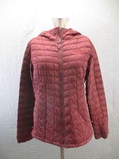 The North Face Size M Womens Red 100 Nylon Full Zip Pocket Insulated Jacket 853