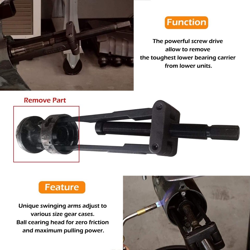 Lower Bearing Carrier Puller for Yamaha, Johnston, Evinrude, Mercury
