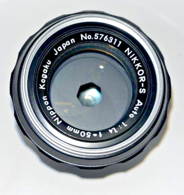 NIKKOR-S Auto 1:1.4 f=50mm CAMERA LENS Nippon Kogaku made in Japan