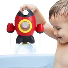 Space Rocket Shape Bathtub Toys for Toddlers