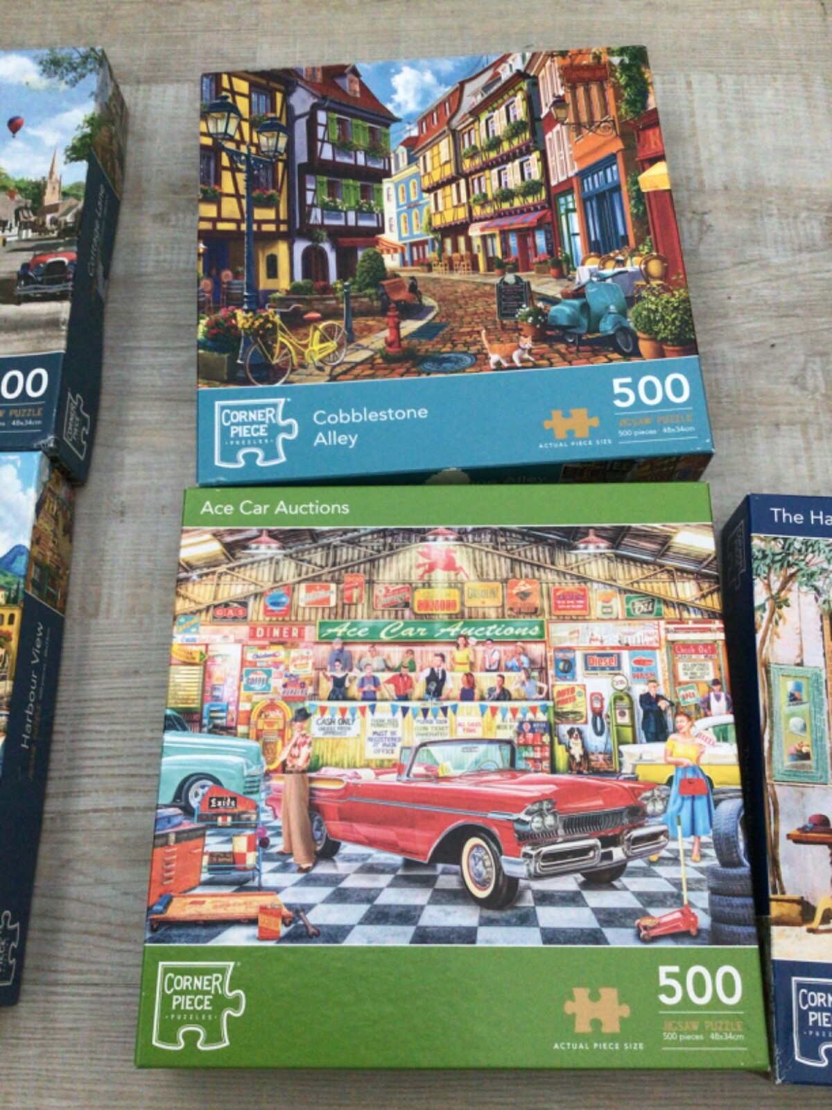 7 x 500 Corner piece jigsaw puzzles job eBay
