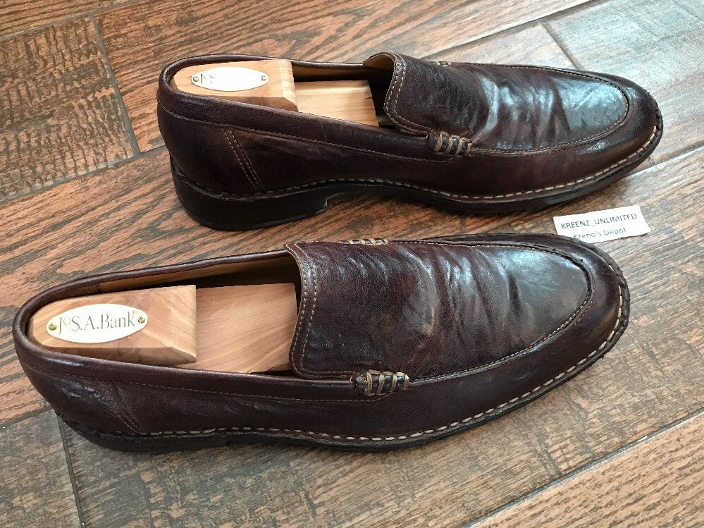 Cole Haan Dryden Men\'s Brown Slip-On Leather Casual Shoes $198 COLE HAAN DRYDEN VENETIAN BROWN LEATHER Slip On Apron  main image 3