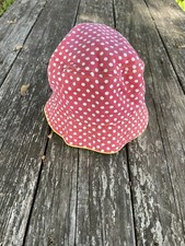 Hollister ~ Girls Red White Polka Dot Bucket Hat ~ One Size