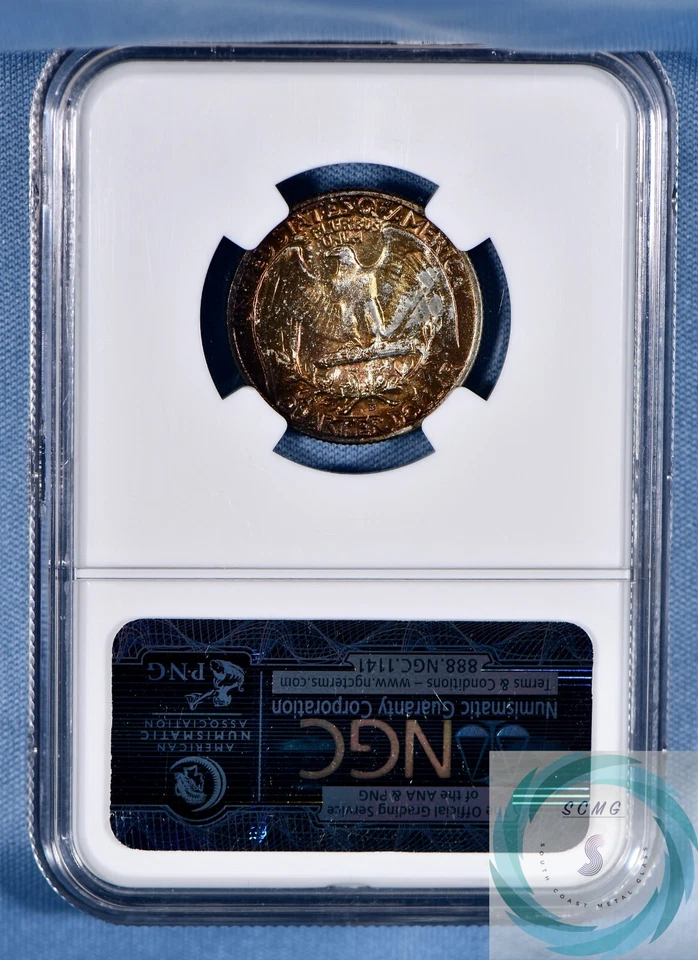 1958-D Washington Quarter NGC MS 67* - Big Time Toner - Image 2 of 4