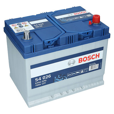 PKW Autobatterie 12 Volt 70 Ah Bosch S4 026 Starterbatterie ersetzt 65Ah 75Ah 