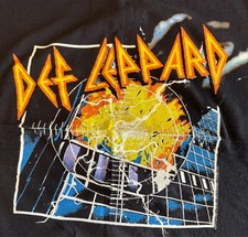 Vintage Def Leppard t-shirt black graphic print Pyromania tour XL