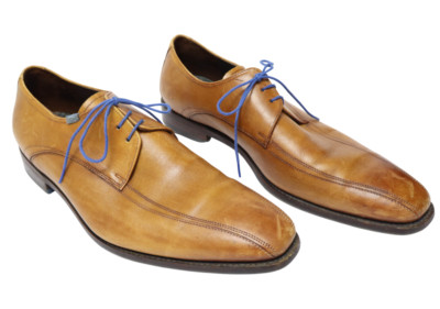 FLORIS VAN BOMMEL Shoes Men's (UK) 9.5 Dressed Cognac Calf Lace Up Derby