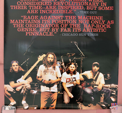 RAGE AGAINST THE MACHINE Renegades 2000 US HUGE Promo POSTER De La