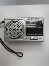 Vintage Lifelong AM/FM Ultra Slim Radio Cleaned And Tested
