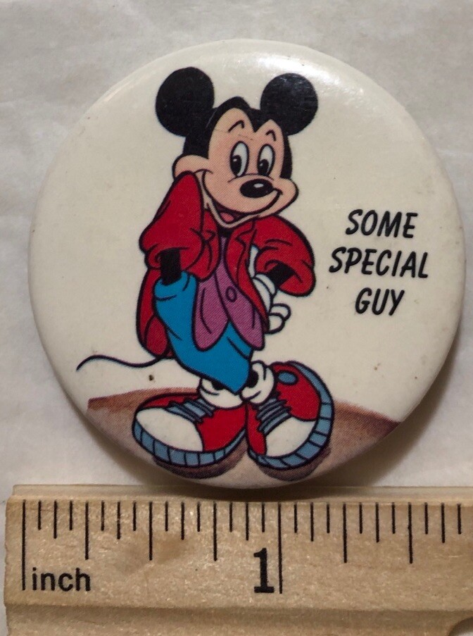 1987 Mickey Mouse Button Pin Some Special Guy (D) | eBay