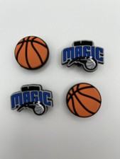 NBA Orlando Magic Basketball Team Charm For Crocs Shoe Charms - 4 Pieces