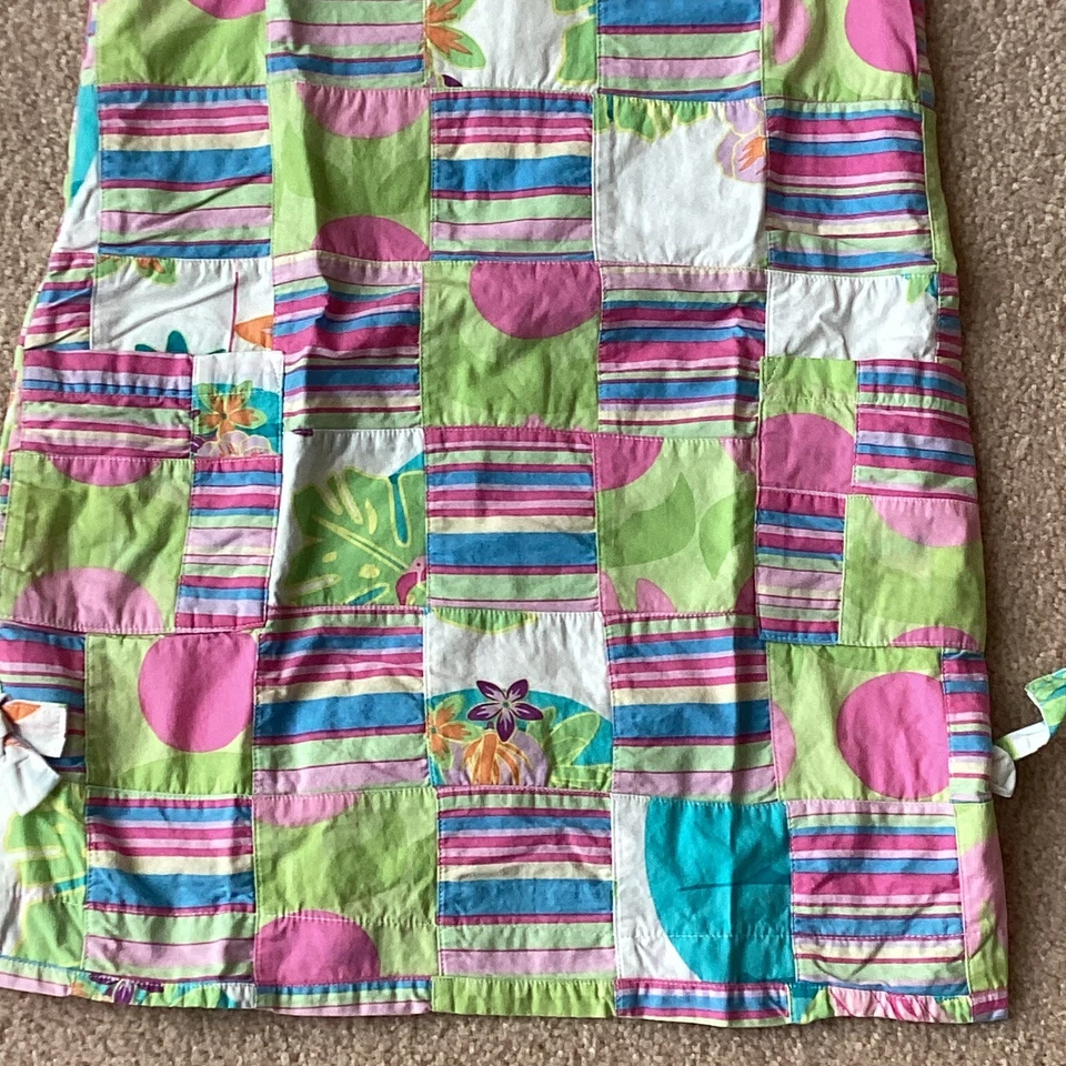 CORKYS KIDS GIRLS 6X SLEEVELESS SUNDRESS, POCKETS, LINED, BACK ZIP, MULTIPATTERN - Image 3 of 4