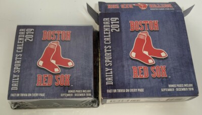 BOSTON RED SOX 2019 Daily Calendar by Turner Desk Calendar Trivia Baseball | eBay boston-red-sox-2019-daily-calendar-by-turner-desk-calendar-trivia-baseball-ebay
